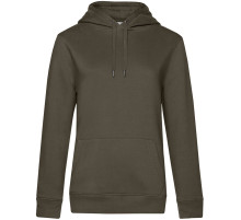 Толстовка с капюшоном женская Queen, хаки