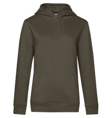 Толстовка с капюшоном женская Queen, хаки