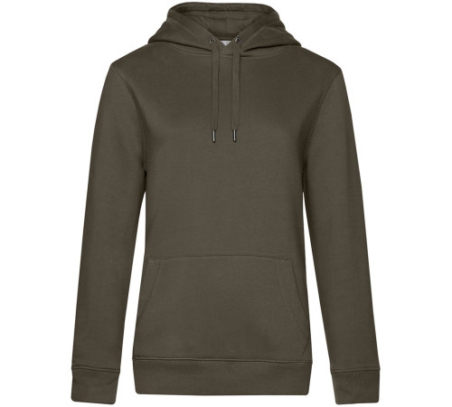 Толстовка с капюшоном женская Queen, хаки