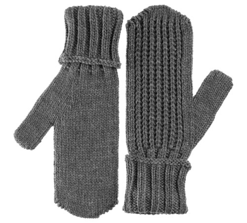 Варежки Nordkyn, серый меланж (эбонит)