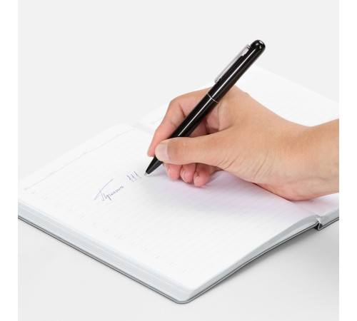 Ручка шариковая Scribo, матовая черная