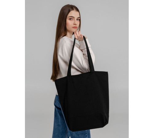 Сумка для покупок на молнии Shopaholic Zip, черная