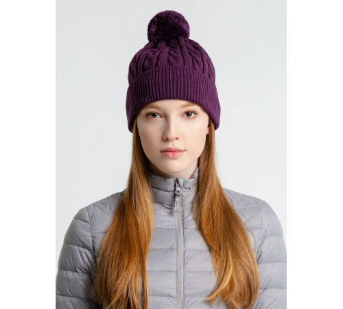 Шапка Heat Trick, баклажановая