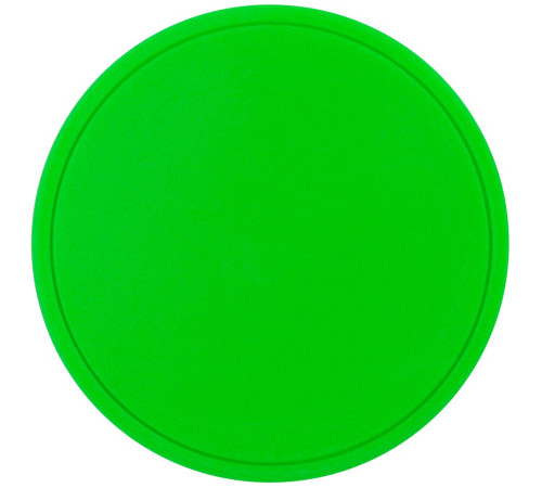Лейбл из ПВХ Dzeta Round, L, зеленый неон