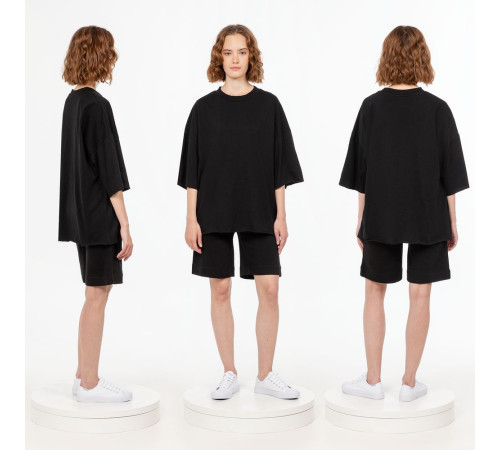 Футболка унисекс оверсайз T1, черная