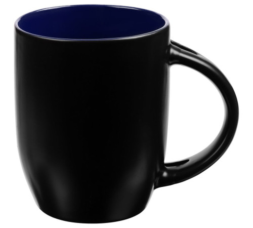 Кружка-хамелеон Melty с ложкой, черная с синим