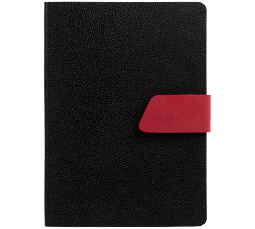 Ежедневник Boom, недатированный, черный с красным