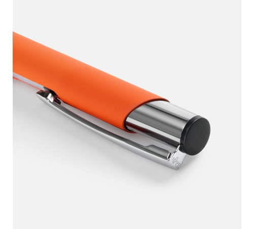 Ручка шариковая Keskus Soft Touch, оранжевая