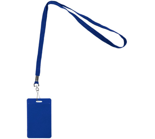 Лента с карабином Colorplan, синяя