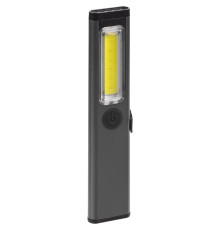 Фонарик-факел аккумуляторный Wallis с магнитом, серый