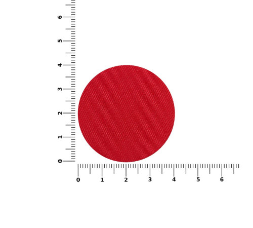 Наклейка тканевая Lunga Round, M, красная