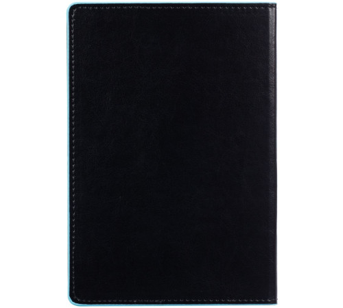 Ежедневник Alanis, недатированный, черный с голубым