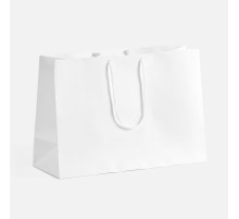 Пакет бумажный с ламинацией Lami Tote M, белый