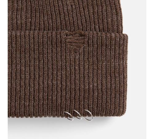 Шапка Ribelle, коричневый меланж
