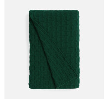 Плед Braidera, темно-зеленый (хвойный)