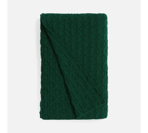 Плед Braidera, темно-зеленый (хвойный)