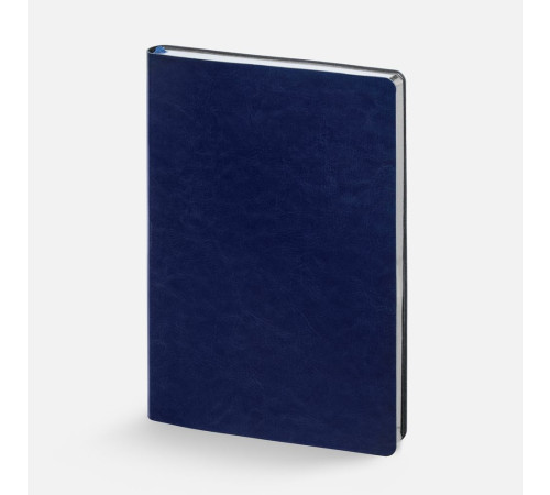 Ежедневник Nebraska Flex, недатированный, синий с серебром