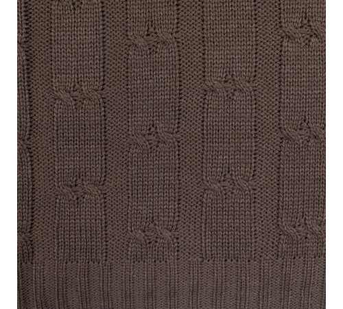 Плед Trenza, коричневый (какао)