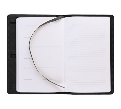 Еженедельник-портфолио Remini, недатированный, черный