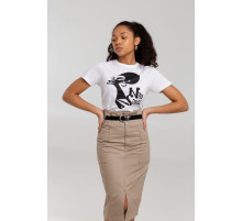 Футболка женская «Меламед. Nina Simone», белая