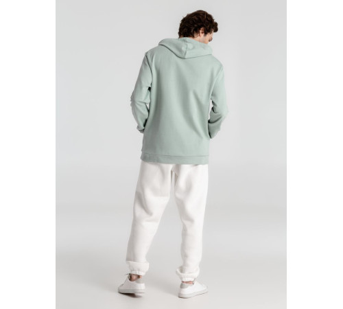 Толстовка с капюшоном унисекс Hoodie, серо-зеленая