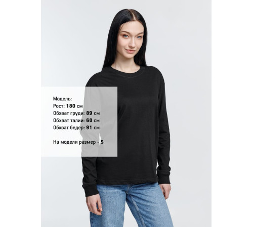 Футболка унисекс с длинным рукавом Pioneer LSL, черная