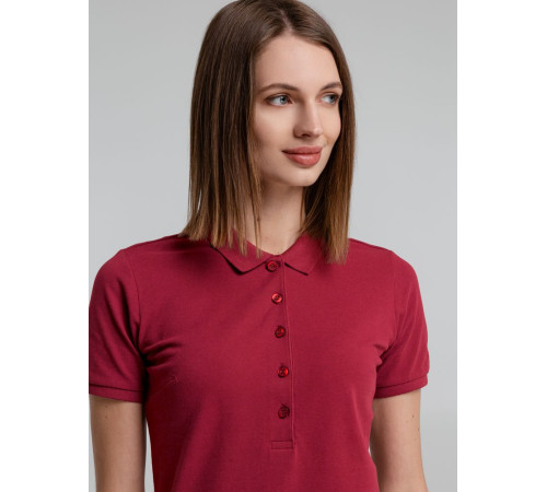 Рубашка поло женская Neptune, вишнево-красная