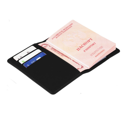 Обложка для паспорта Nebraska, черная