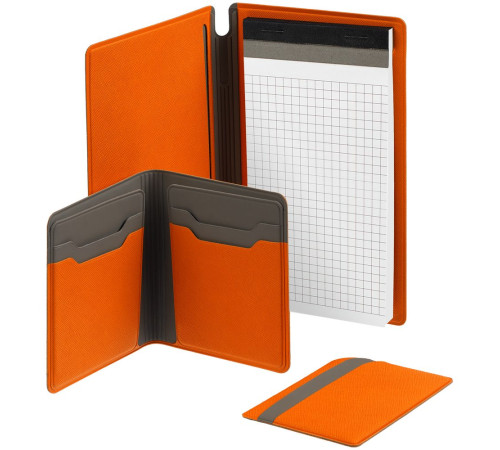 Чехол для карточек Dual, оранжевый