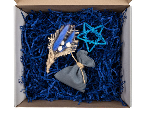 Набор для упаковки подарка Adorno, белый с синим