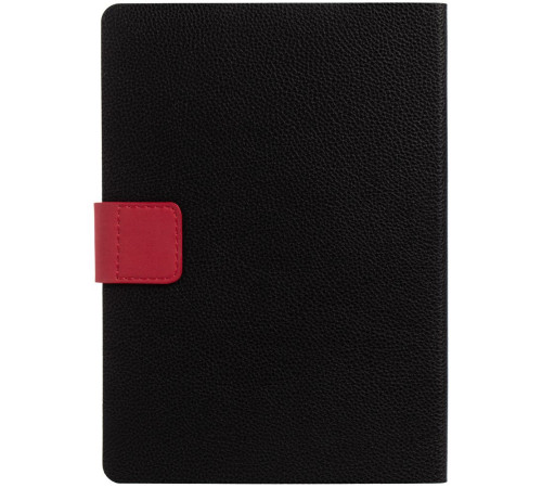 Ежедневник Boom, недатированный, черный с красным