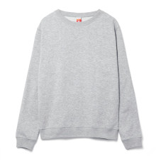 Свитшот унисекс Delta, серый меланж