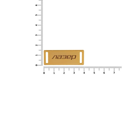 Шильдик металлический Kova, золотистый