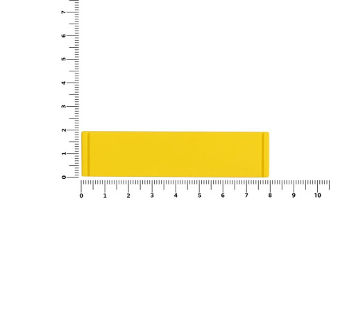 Лейбл из ПВХ Dzeta, S, желтый