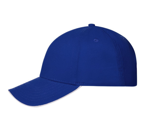 Бейсболка Spiker, ярко-синяя с белым