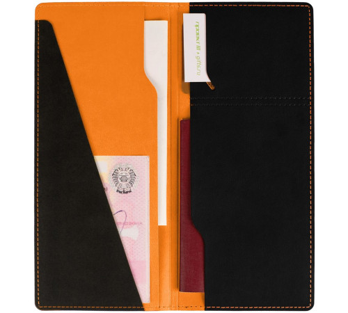 Дорожный органайзер Multimo, черный с оранжевым