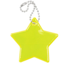 Светоотражатель Spare Care, звезда, желтый неон