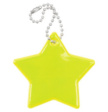 Светоотражатель Spare Care, звезда, желтый неон