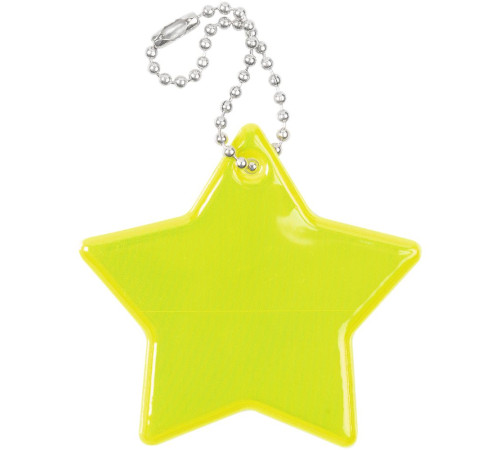 Светоотражатель Spare Care, звезда, желтый неон