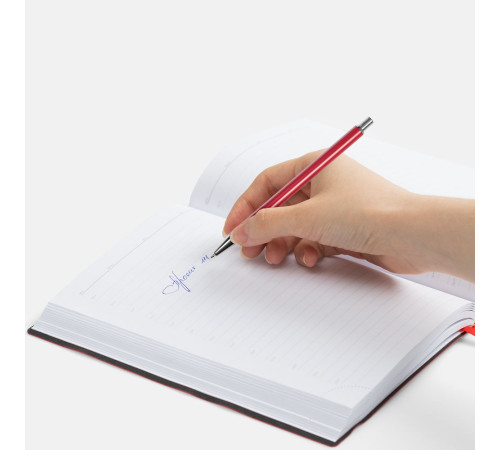 Ручка шариковая Slim Beam, красная