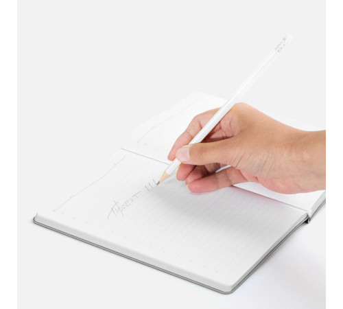 Карандаш простой Triangle с ластиком, белый