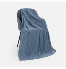 Плед Rombus, синий (дымчатый)