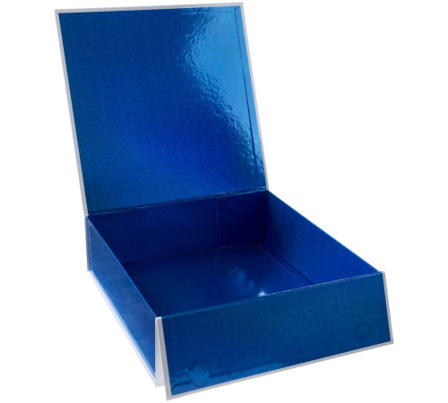 Коробка складная Gallant, L, белая с синим