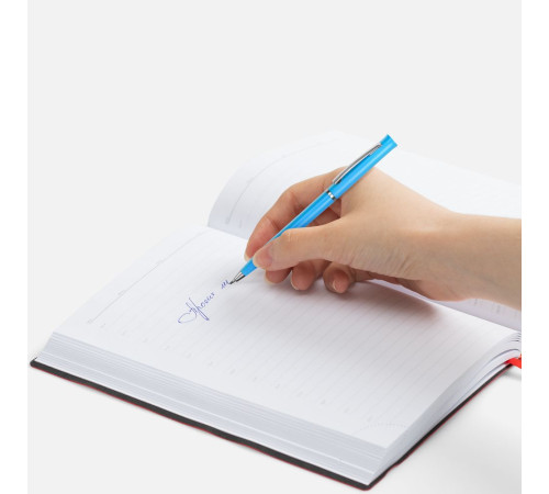 Ручка шариковая Euro Chrome, голубая