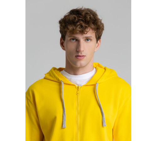 Толстовка на молнии с капюшоном Unit Siverga, желтая