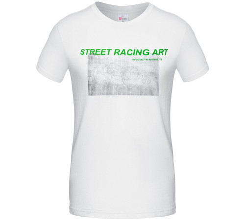 Футболка Street Racing Art, белая