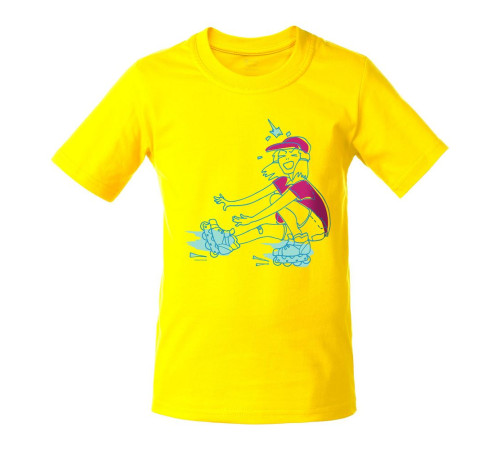 Футболка детская Roller Skates, желтая