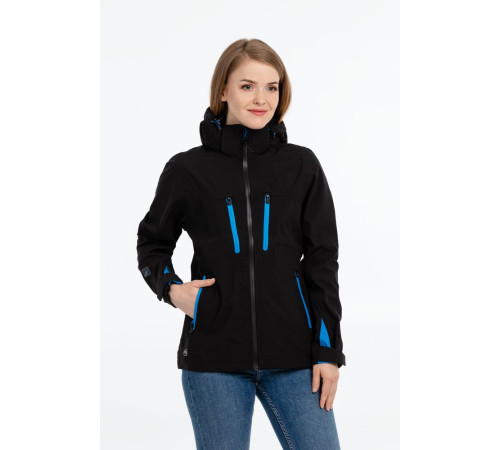 Куртка софтшелл женская Patrol, черная с серым