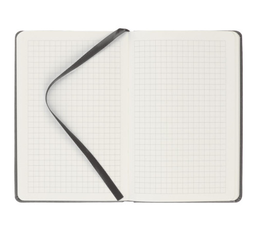 Блокнот Cluster Mini в клетку, темно-серый