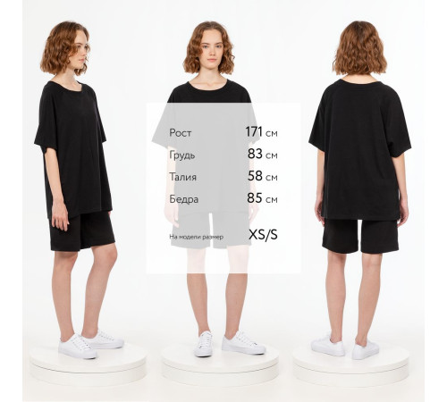 Футболка унисекс оверсайз T2, черная